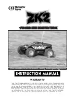 THUNDER TIGER ZK2 Instruction Manual preview