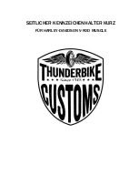 Thunderbike 28-73-040 Manual preview