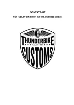 Thunderbike SOLO SEAT KIT Manual preview