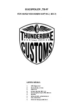 Thunderbike TB-R Manual preview