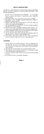 Preview for 3 page of Thunderbird TB-400E Operation Manual