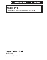 Thunderbolt ARC-8050T2 User Manual preview