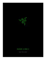 Thunderbolt Razer Core X Master Manual preview