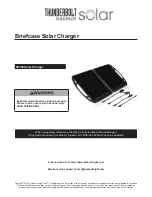 Preview for 1 page of Thunderbolt Thunderbolt Magnum Solar Briefcase Solar Charger Manual