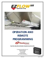 Предварительный просмотр 1 страницы Thunderstone EZ Flow XR Operation & Remote Programming Instructions