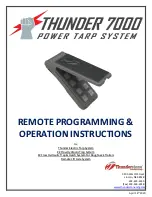 Thunderstone Thunder 7000 Remote Programming & Operation Instructions предпросмотр