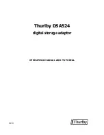 Thurlby DSA524 Operating Manual preview