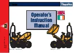 Thwaites Mach 201 Operator'S Instruction Manual preview