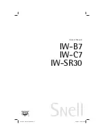 THX Snell IW-B7 Owner'S Manual preview