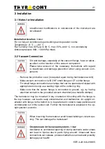 Preview for 21 page of Thyracont SP363 Operating Instructions Manual