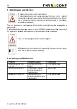 Preview for 26 page of Thyracont SP363MV Operating Instructions Manual