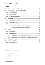 Preview for 2 page of Thyracont VCP63MA4 Operating Instructions Manual