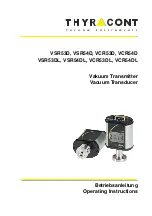 Thyracont VCR53D Operating Instructions Manual preview