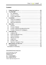 Preview for 21 page of Thyracont VD81MC Operating Instructions Manual