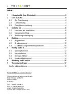 Preview for 2 page of Thyracont VD82EX Operating Instructions Manual