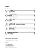 Preview for 19 page of Thyracont VD82EX Operating Instructions Manual