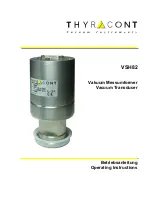 Thyracont VSH82 Operating Instructions Manual preview