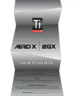 Ti Lite aero 2gx Owner'S Manual preview