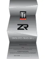 Ti Lite ZR Owner'S Manual preview