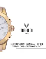 Preview for 2 page of Tibaldi G0404 Instruction Manual