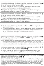 Preview for 41 page of tibelec 975850/EMC306C Instructions Manual