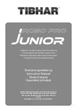 Tibhar Robo Pro Junior Instruction Manual preview