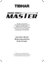 Tibhar ROBO PRO MASTER Instruction Manual preview