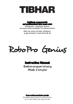 Tibhar RoboPro Genius Instruction Manual preview