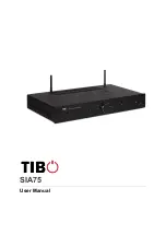 Tibo SIA 75 User Manual preview