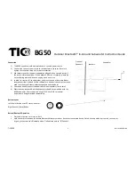 TIC BG50 Instruction Manual предпросмотр