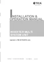 TICA TIMS-S Series Installation & Operation Manual предпросмотр