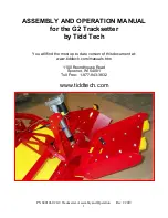 Tidd Tech G2 Tracksetter Assembly And Operation Manual preview