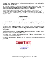 Preview for 8 page of Tidd Tech G2 Tracksetter Assembly And Operation Manual