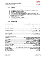 Предварительный просмотр 6 страницы TIDELAND Nova-65 SC Operation Manual