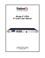 Preview for 1 page of Tieline Bridge-IT XTRA User Manual