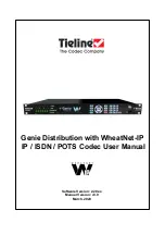 Tieline Genie Distribution User Manual preview