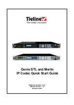 Preview for 1 page of Tieline Genie STL Quick Start Manual