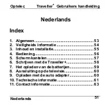 Preview for 51 page of Tieman Optelec Traveller+ User Manual