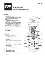 Preview for 1 page of TIF TIF3110 Manual