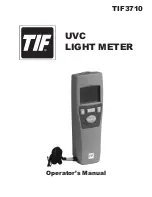 Preview for 1 page of TIF TIF3710 Operator'S Manual