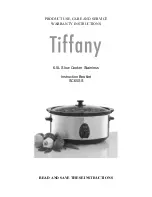 Tiffany SC65SS Instruction Booklet предпросмотр