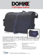 Tiffen Domke F-804 Super Satchel Brochure preview