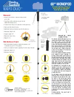 Tiffen Monopod Duo 60" Monopod Brochure preview