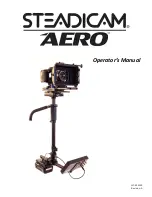 Tiffen steadicam aero Operator'S Manual preview