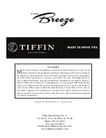 Preview for 3 page of Tiffin Motorhomes 2017 Allegro Breeze Owner'S Manual