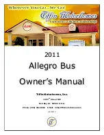 Tiffin Motorhomes Allegro Bus 2011 Owner'S Manual preview