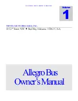 Preview for 2 page of Tiffin Motorhomes Allegro Bus 2011 Owner'S Manual