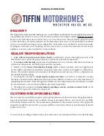 Предварительный просмотр 10 страницы Tiffin Motorhomes Allegro Bus 2016 Owner'S Manual