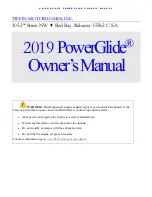 Tiffin Motorhomes PowerGlide 2019 Owner'S Manual preview