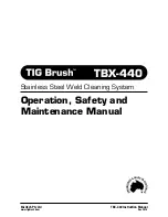 Preview for 1 page of TIG Brush TBX-440 Operation, Safety And Maintenance Manual